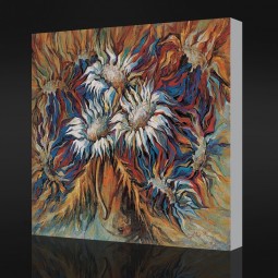 NO,CX077 High Quality Blooming Chrysanthemums Oil Painting for Living Room Wall Art Decoration