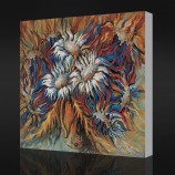 Nee, cx077 hoge kwaliteit bloeiende chrysanten olieverf voor woonkamer kunst aan de muur decoratie