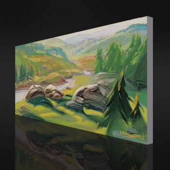いいえ、cx079キャンバスに静かな丘の壁の装飾の芸術の油絵