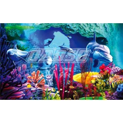 Murale del fondo del muro di arte del mondo subacqueo del delfino a240 per la decorazione domestica