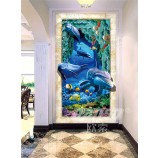 A241 dolfijnen zee wereld 3d kunst aan de muur schilderij veranda muurschildering