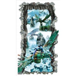 A242 afandas magische 3d stereoskopische Wandkunstmalerei für Porchendekoration