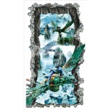 A242 pintura mágica da arte da parede do estereoscopico 3d de afanda para a decoração do patamar