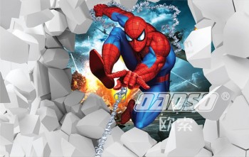 A257 Spiderman 3D Wall Ink Painting Background Decoration