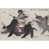 壁の装飾のための図とラクダのb003中国の典型的なインキペインティング