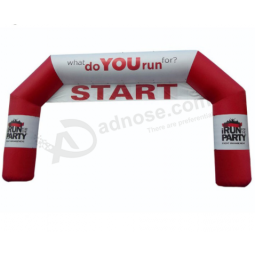 Aangepaste logo opblaasbare ingang startlijn reclame boog