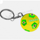 Moda mini futebol série chaveiro de borracha personalizado