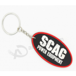 Logo benutzerdefinierte gummi keychain soft pvc schlüssel halten