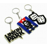 Hochwertiges kundenspezifisches Silikon keychain Marke weiches PVC keychain