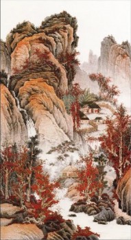 B266中国古典绘画的背景墙装饰