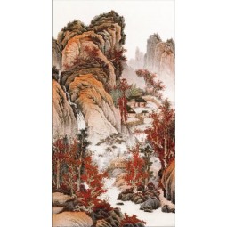 B266 la decorazione della parete di fondo della pittura classica cinese