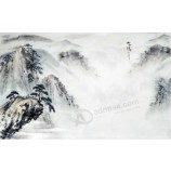 B426大気中国の風景絵画壁アートの背景の装飾