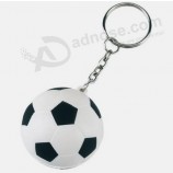 Promocional esportes bola forma anel chave de silicone macio