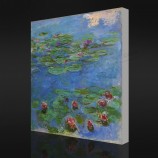 いいえ-Yxp 001クロードモネ-赤い水-ユリ(1908)印象派の油絵の家の装飾壁アートが印刷されています
