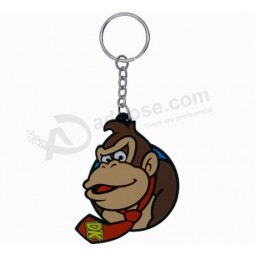 Freier Entwurf kundenspezifische lustige Tierformpvc-Gummi keychains