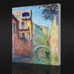 NO-YXP 004 Claude Monet - Rio della Salute 01 (1908) Impressionist Oil Painting Art Print for Wall Decoration