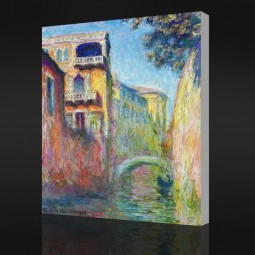 Nein-Yxp 004 Claude Monet-Rio della Salute 01(1908)Impressionistischer Ölgemälde-Kunstdruck für Wanddekoration