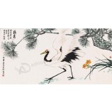 B020赤色-クラウン背景インクペインティング