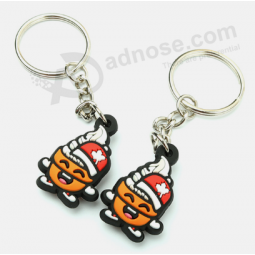 High Quality 3D PVC Silicone Logo Rubber Keychains