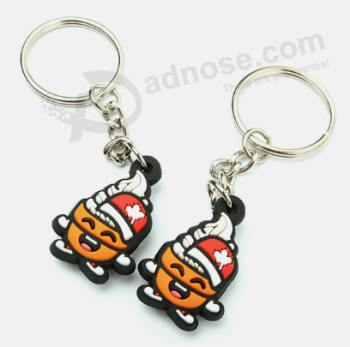 High Quality 3D PVC Silicone Logo Rubber Keychains