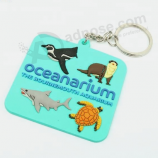 Soft Raised Logo Silicone Rubber Cartoon Key Chains
