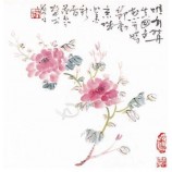 B031花と鳥インキ塗装背景装飾壁画印刷