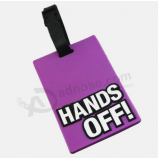 Wholesale silicone airplane travel luggage tag custom pvc suitcase tag