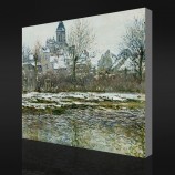 いいえ-Yxp 026クロードモネ-Vétheuilの教会、雪(1878-1879)印象派の油絵の壁の背景の装飾