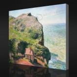 Nee-Yxp 035 claude monet-Het douanekantoor(1882)Impressionistische olieverfschilderij muur achtergrond woondecoratie muurschildering