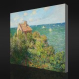 いいえ-Yxp 038クロードモネ-Varengevilleの漁師の家(1882)壁画の装飾のための印象派の油絵