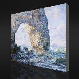 NO-YXP 047 Claude Monet - The Manneporte (1883) Impressionist Oil Painting Artwork Wall Background Decoration