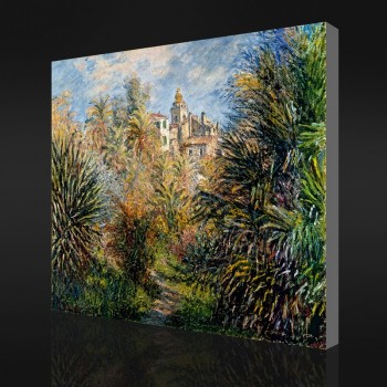 Pas-Yxp 048 claude monet-Le jardin moreno à bordighera(1884)Impressionniste peinture à l'huile peinture maison décoration imprimée
