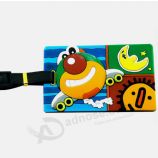 New design lovely silicone rubber travel bag name tag