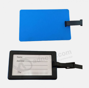 Promotional soft rubber baggage ID tag for travel