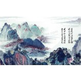 B318 chinese landschap inkt schilderij kunst aan de muur decoratie