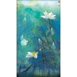 B320中国の蓮の花インキの絵画ポーチの壁画アートワークの印刷