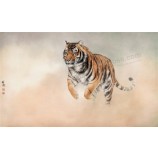 B044虎水とインキ絵画テレビの壁アートの背景の装飾