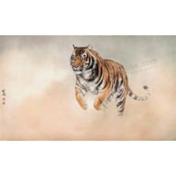 B044 tigre agua y tinta pintura decoración de fondo de arte de pared de tv