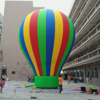 Outdoor inflatable air ground balloon with blower