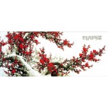 B049中国の梅の梅の花の絵の背景の壁の装飾