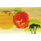 B059中国の絵画白いクレーン壁の装飾インク塗装