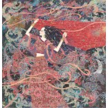 B068少数民族のスタイルの墨絵の装飾の壁の壁画