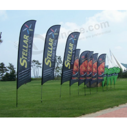 Roadside advertising sport flags banners de plumas personalizados