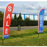 Heißer Verkauf Außenwerbung Feder Flag Banner Großhandel