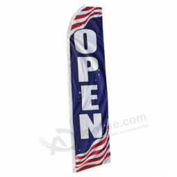 Cheap Custom Outdoor Open House Feather Flag Signs with high quality and any size