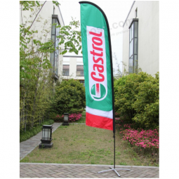 Bandiera esterna decorativa bandiera pubblicitaria piuma personalizzata