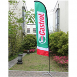Dekorative im Freienfahne kundenspezifische Werbungs-Federflagge