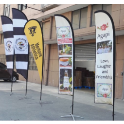 Popular advertising feather flag with cross base with high quality and any size