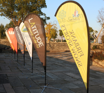 Outdoor Flying Swooper Flag Beach Advertising Flag Manufacturer with high quality and any size