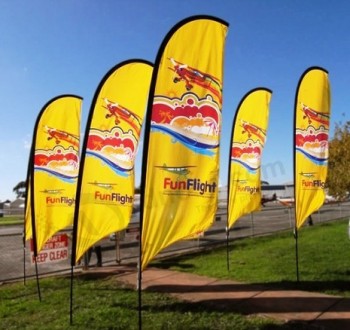 Factory wholesale custom flying display swooper flag with high quality and any size